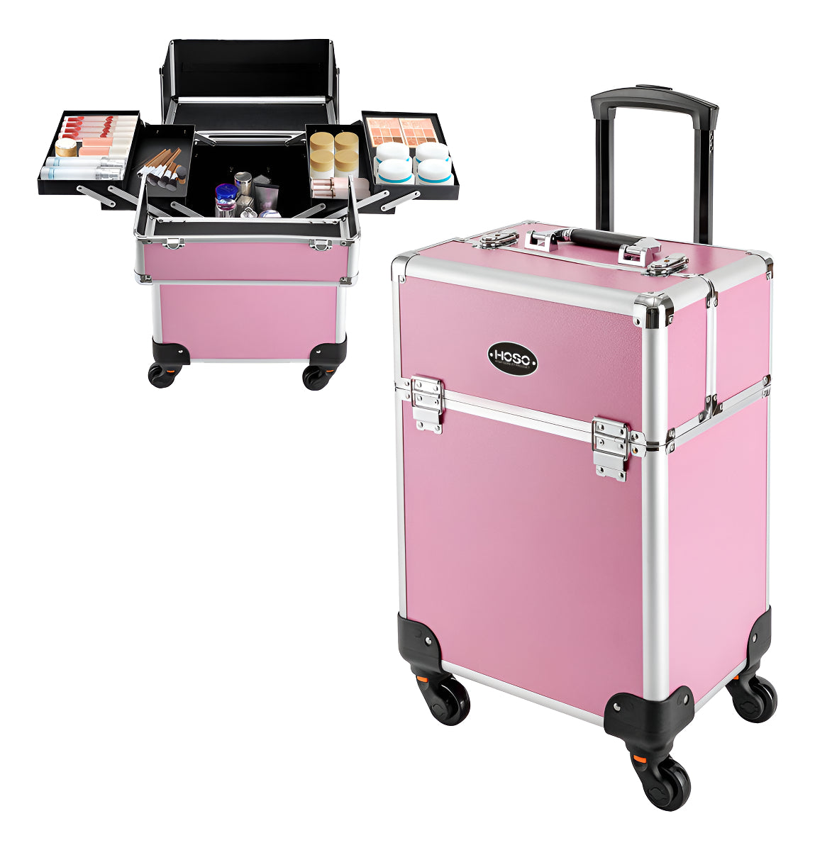 Maleta De Maquillaje Con Ruedas Caja Almacenaje Multiuso