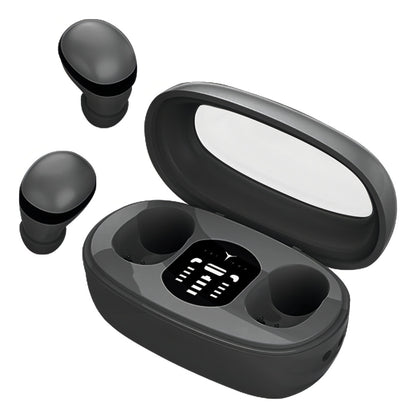 Audífono Inalámbrico Bluetooth Mini13s Portátil Para Sueño Color Negro Luz Verde Lima