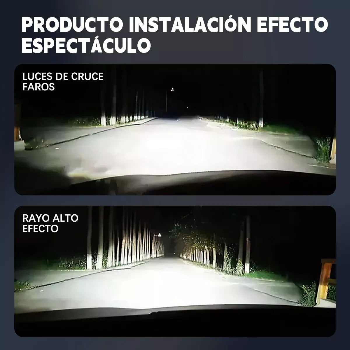Luces Autos Led Iluminar Por 360 Grados H1 H3 H4 H7 H8 H11