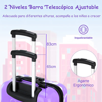 Mochila Maleta De Pollito Para Niños - Colores Variados Color Lila
