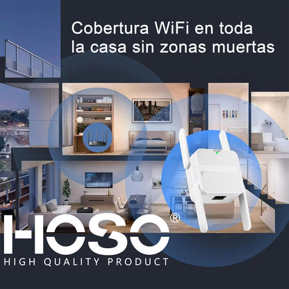 Repetidor Wifi 5,8g 2.4g Wifi6 Ax1500 1200mbps 1 Wan + 1 Lan