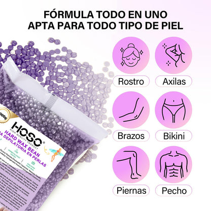 500g Cera Depilatoria Elástica Natural Película