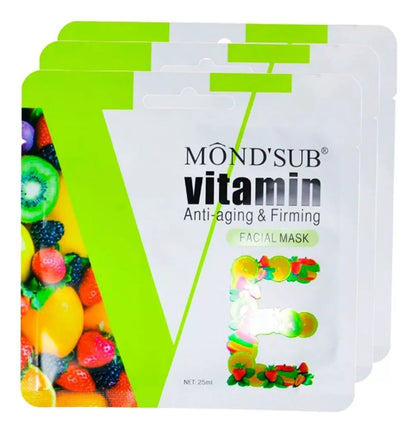 Mascarillas Faciales Vitamina B - C - E  25ml, Mond´sub
