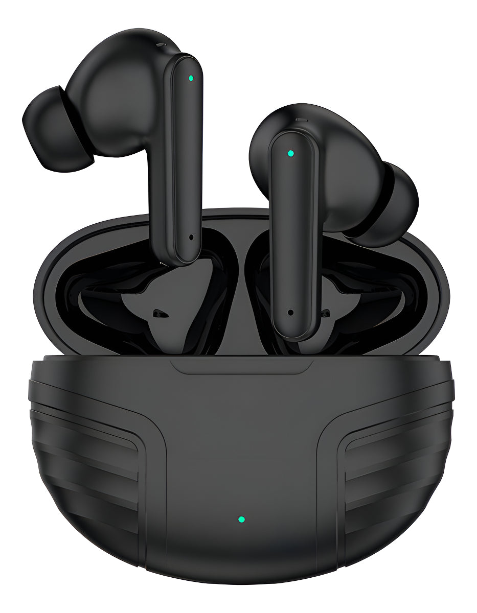 Audífono Inalámbrico Bluetooth Hoso De818 In-ear Con Micrófono Luz Led Negro