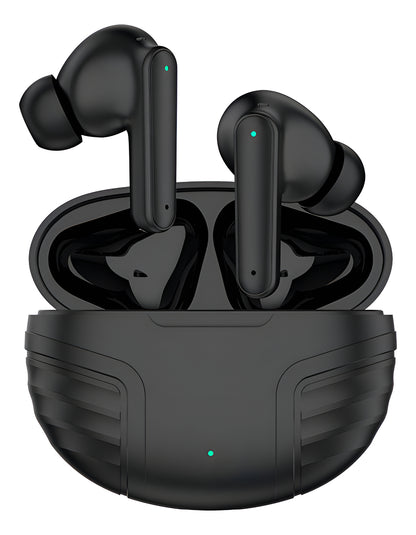Audífono Inalámbrico Bluetooth Hoso De818 In-ear Con Micrófono Luz Led Negro