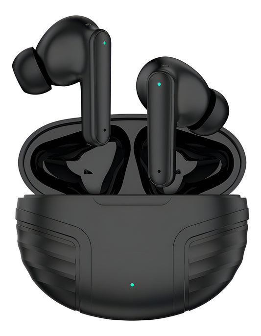 Audífono Inalámbrico Bluetooth Hoso De818 In-ear Con Micrófono Luz Led Negro