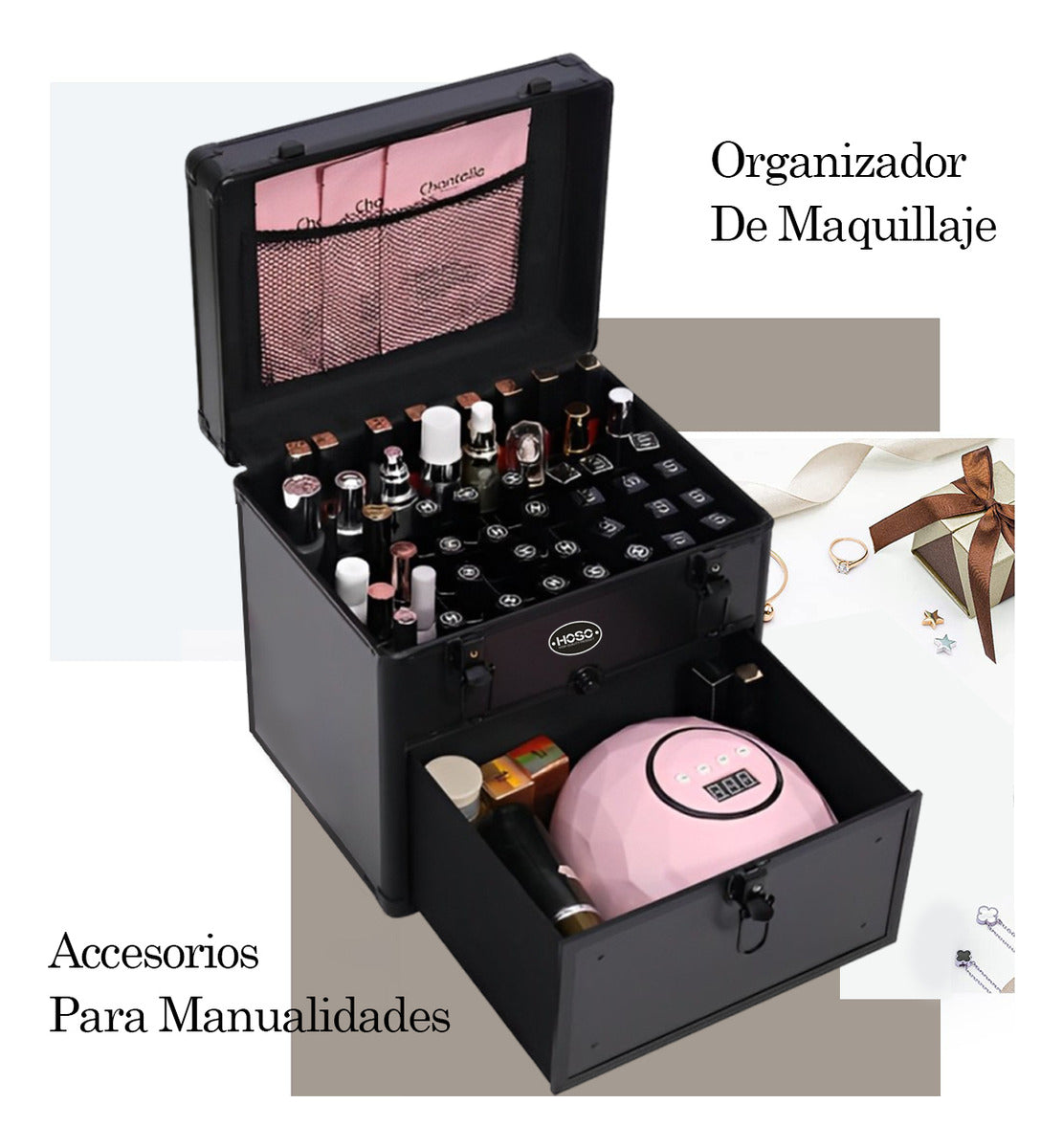Maleta De Manicurista Profesional Multiuso Gran Espacio