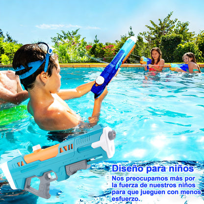 Juguete Pistola Lanza Agua Juegos 57cm 850ml Para Niños Azul Oscuro