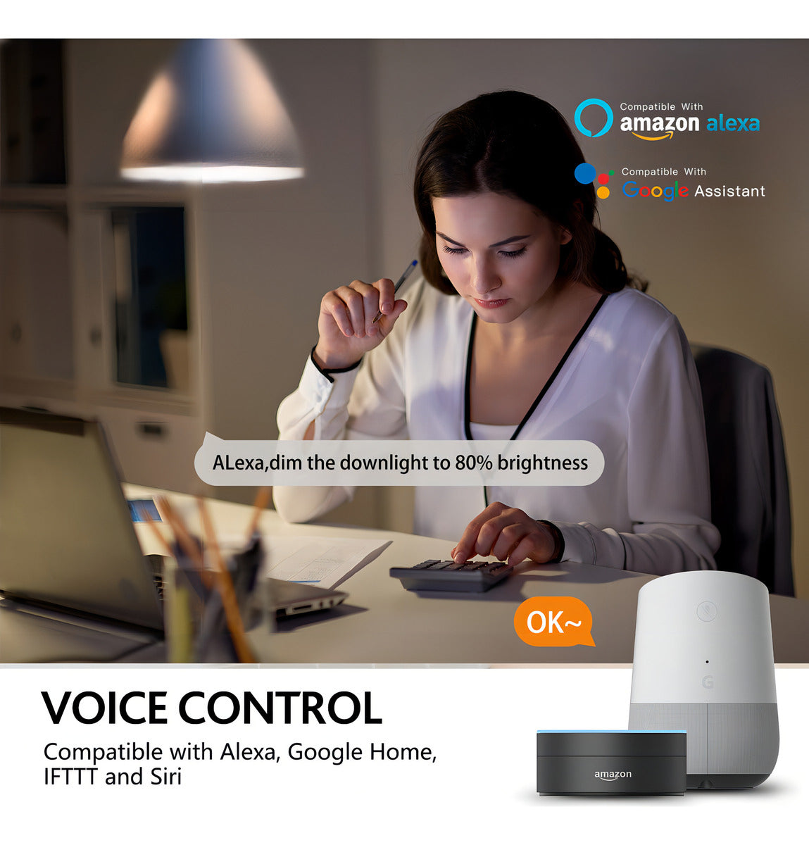 Ampolleta LED Inteligente WiFi RGB - Compatible con Alexa/Google