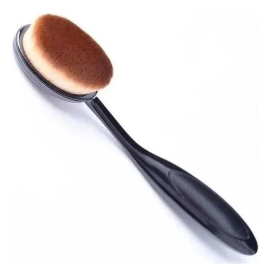 Brocha Cepillo Ovalada Para Aplicar Maquillaje #4 Color Negro
