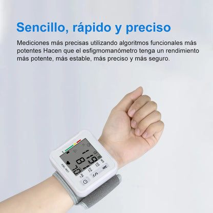Monitor De Presión Arterial Muñeca Hoso Blanco Pantalla Grande Modelo W01