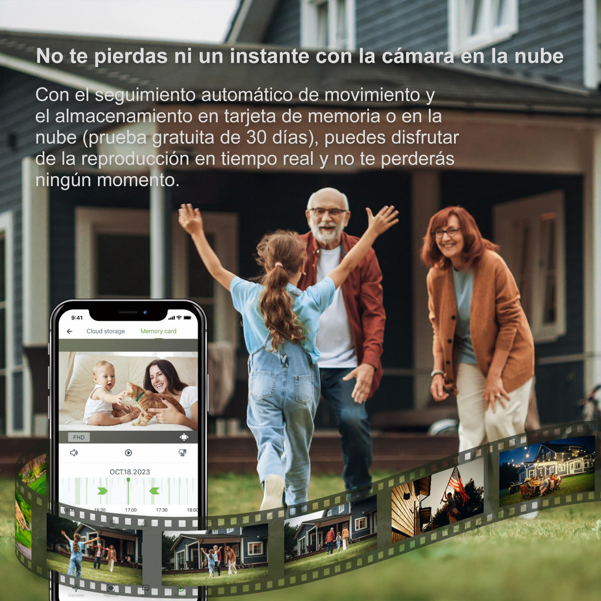 Cámara Seguridad Wifi Audio Bidireccion Alarma Ip66 2k/hd A6 Color Blanco