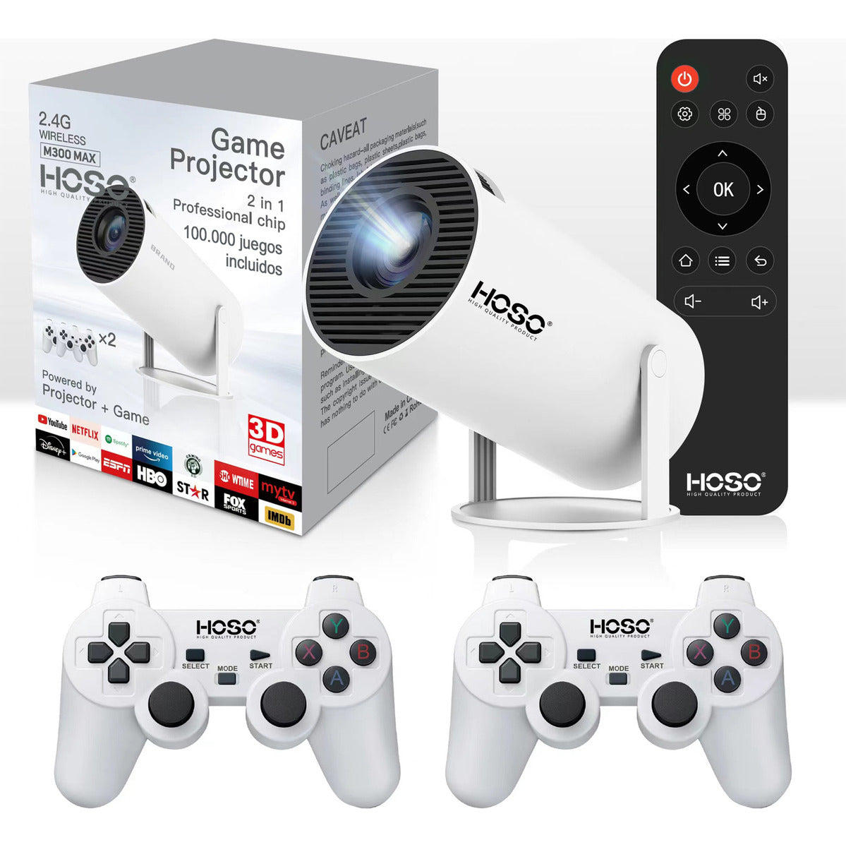 Proyector Portatil HOSO Android TV 1080p