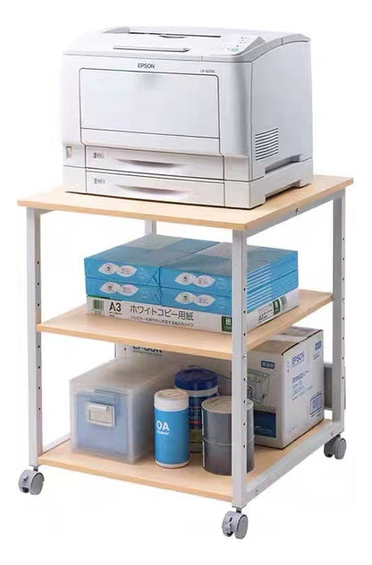Estantería De Almacenamiento Móvil Adecuada Para Oficinas. Color Beige
