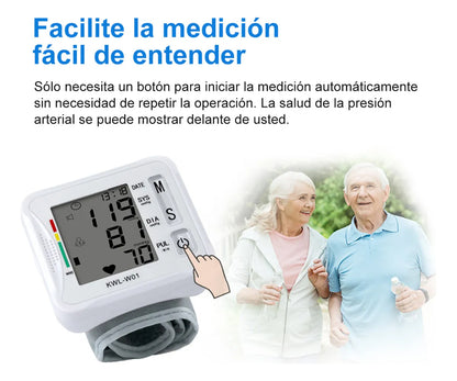 Monitor De Presión Arterial Muñeca Hoso Blanco Pantalla Grande Modelo W01