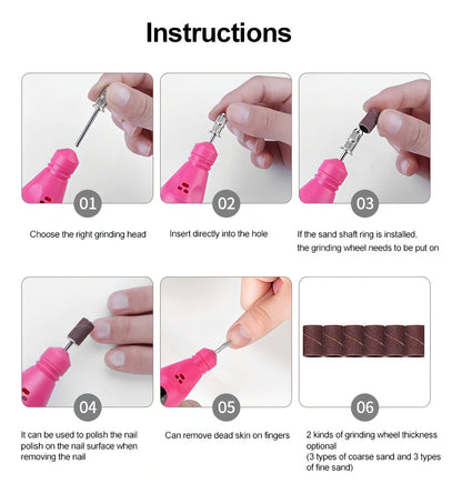Kit Manicure Torno Manicure Torno De Uñas Limas Manicure