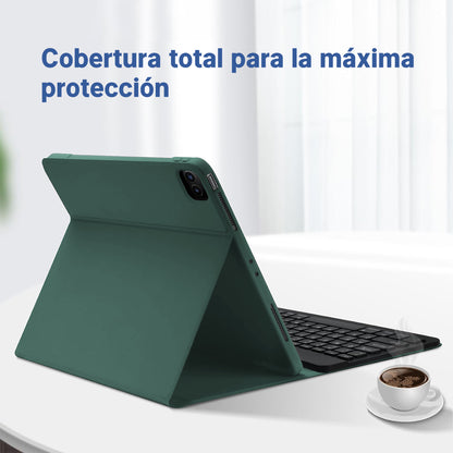 Carcasa iPad 9 Con Telcado Bluetooth Portátil Para 10.2/10.5