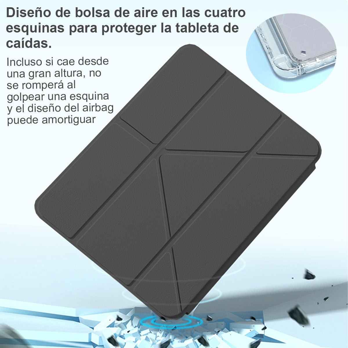 Funda iPad 7ma/8va/9na 10.2  Protector Antigolpe Con Soporte