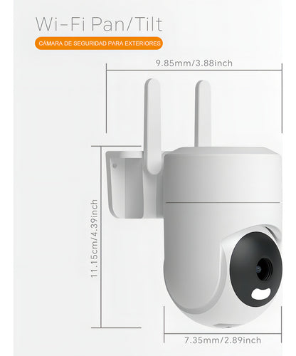 Cámara Seguridad Wifi Audio Bidireccion Alarma Ip66 2k C12h Color Blanco