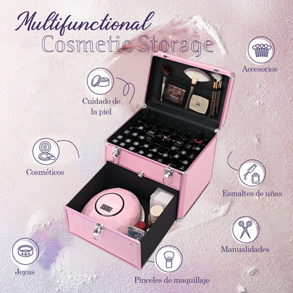 Maleta De Manicurista Profesional Multiuso Gran Espacio