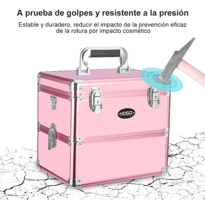Maleta Portátil Para Manicura/maquilaje Profesional Dos Capa