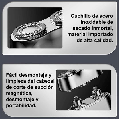 Afeitadora Magnética Portátil Eléctrica Acero Inoxidable
