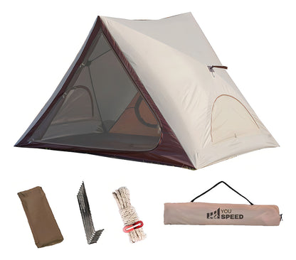 Carpa 4 Personas Acampar Armado Automático Carpas Camping Color Beige