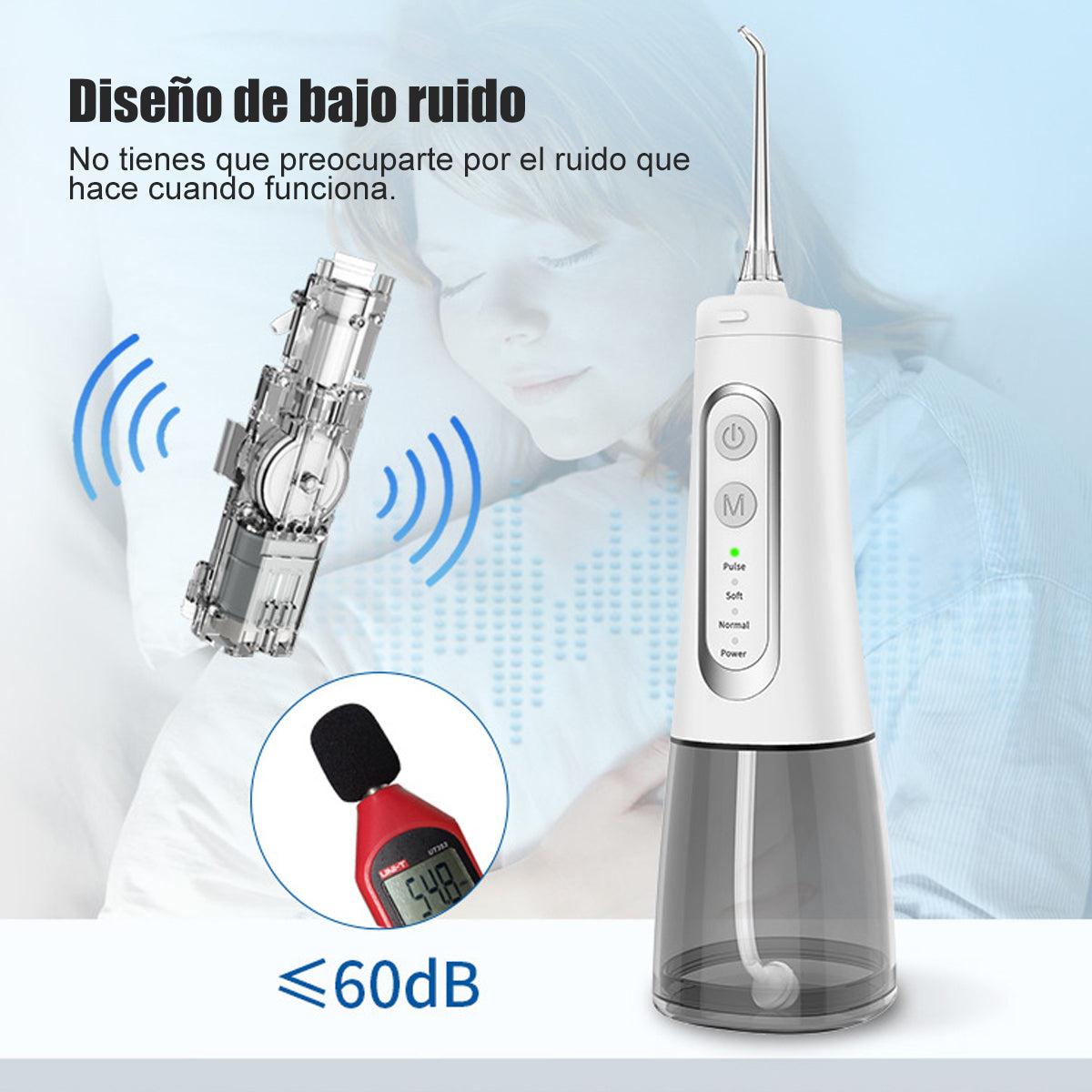 Irrigador Bucal Genérica M139plus Inalámbrico 130 Psi