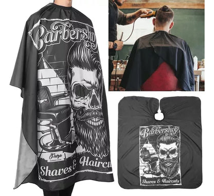 Capa Corte Tapa Pelo Barbero Barbería Supreme Sillon Calavera