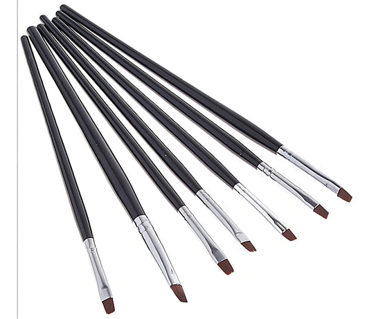 Kit 7 Pinceles Para Uv Gel Maricure