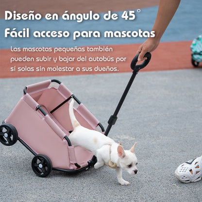 Coche Transporte Gato Perro Plegable Mascota Cómodo Aventura
