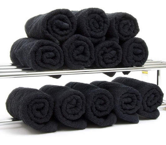 Toallas Para Peluquería / Barberia Negra