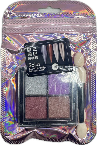 Paleta Efecto Espejo Pigmento - Manicure - Uñas