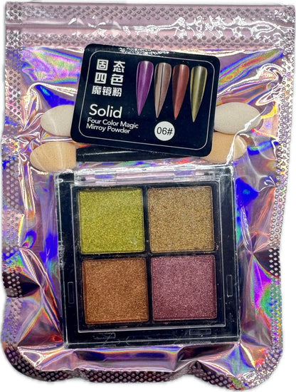 Paleta Efecto Espejo Pigmento - Manicure - Uñas