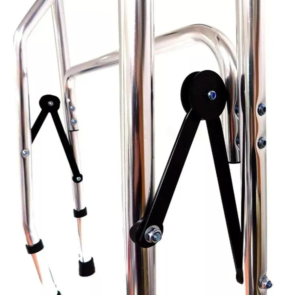 Andador Plegable Ortopédico Adulto Mayor Hoso 2 Ruedas Asiento Aluminio