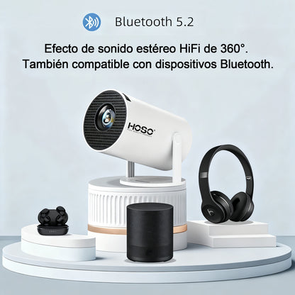 Proyector Portatil HOSO Android TV 1080p