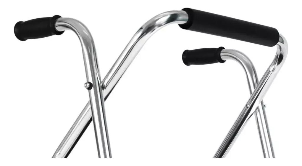 Andador Plegable Ortopédico Adulto Mayor Hoso 2 Ruedas Asiento Aluminio