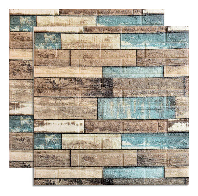 Pegatina De Pared Decorativa 3d10pcs Mármol Ladrillo Veteado