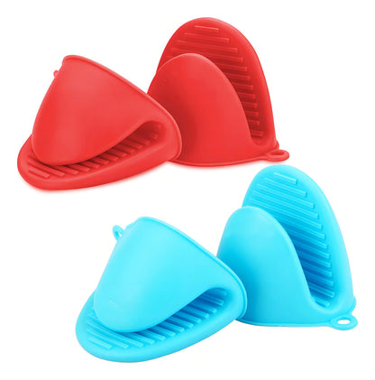 Guantes De Cocina Silicona Resistentes Al Calor 200°c Antideslizantes