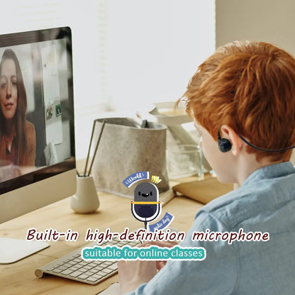Audífono Inalámbrico Bluetooth Deporte Sonido De Alta Calida Color Negro Luz Azul Acero