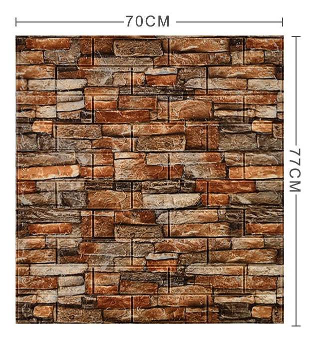 Pegatina De Pared Decorativa 3d10pcs Mármol Ladrillo Veteado