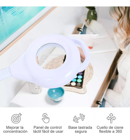 Lámpara Lupa LED HOSO con Pedestal