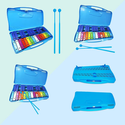 Metalófono Escolares Cromático Percusión 25 Notas 4 Colores