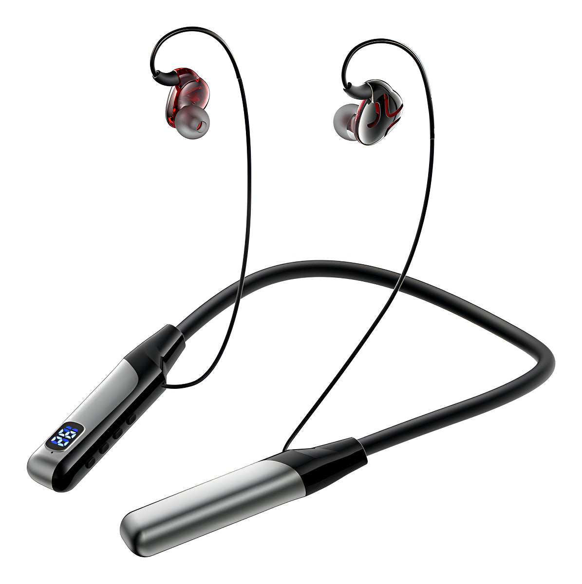 Audífono Inalámbrico Deportivo H6 Bluetooth Gamer In Ear Color Negro Luz Blanco