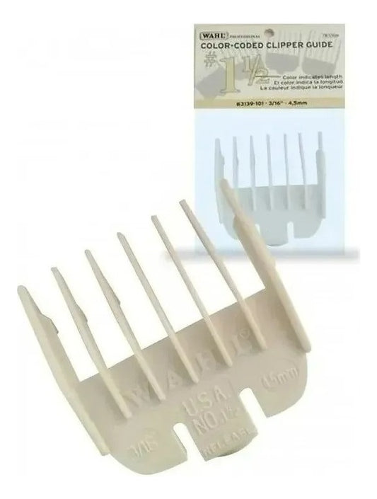 Peine De Alzada Wahl 1,5 (4,5mm) Color Blanco