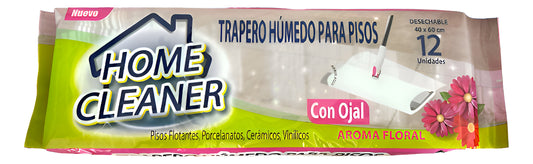 Trapero Humedo Home Cleaner Aroma Floral 12unid Blanco - Blanco