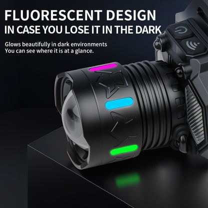 Focos Minero Linterna Cabeza Frontal Led Caza Luz Led Fuerte Linterna Negro Luz Blanco
