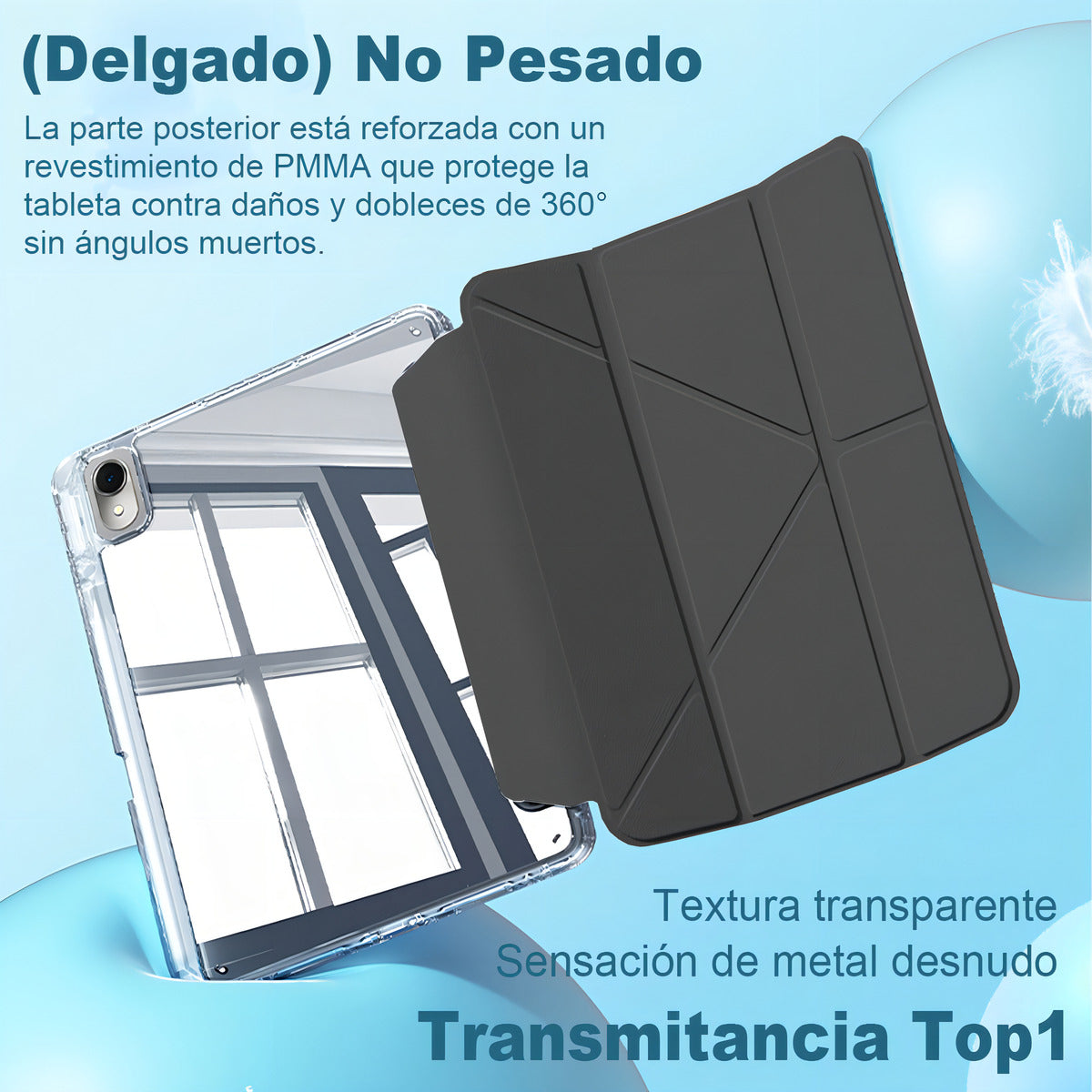 Carcasa Funda Cover Para iPad 7ma iPad 8va iPad 9na 10.2 Color Negro