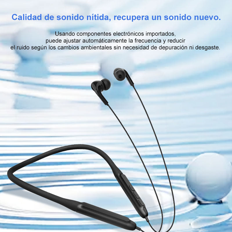 Audífono Para Sordos Recargable Internos Tercera Edad Color Negro