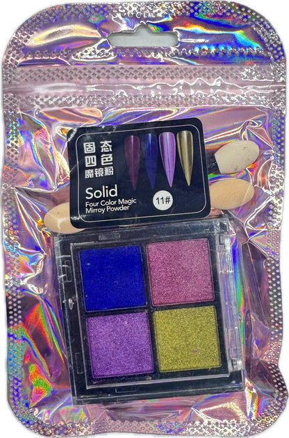 Paleta Efecto Espejo Pigmento - Manicure - Uñas